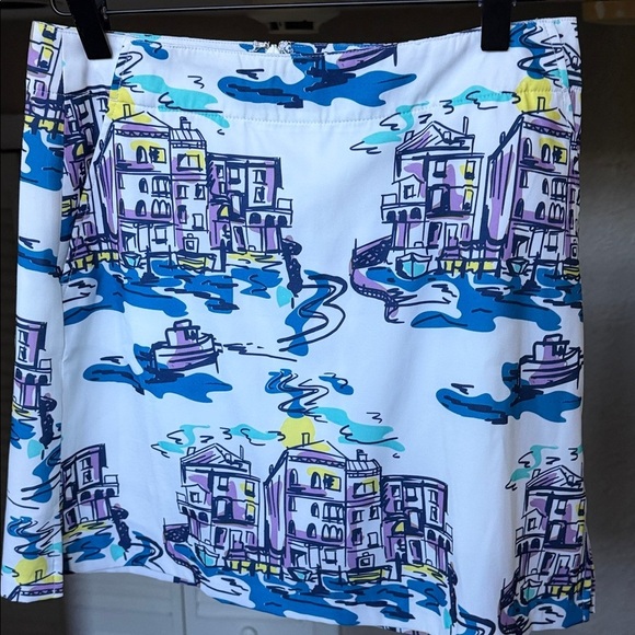 Lady Hagen Pants - Lady Hagen Golf Skort “City Village” Coastal Print PickleBall Tennis Performance